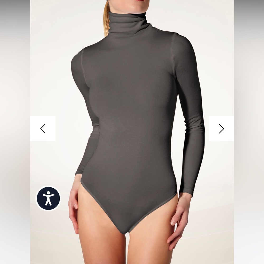 Wolford Colorado bodysuit in Titanium sz M